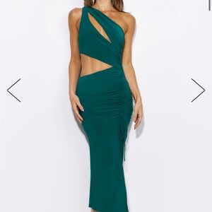Hello Molly Dream Mind Midi Dress Teal